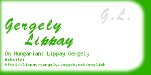gergely lippay business card